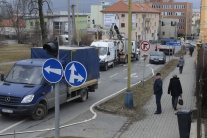 Slovensko katastrofy doprava cesta prepadnutie pre