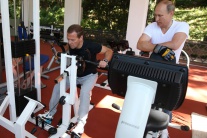 Tréning a raňajky Putina a Medvedeva