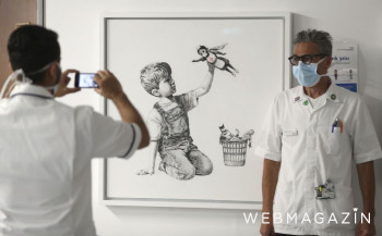 Banksy si novým dielom uctil zdravotníkov