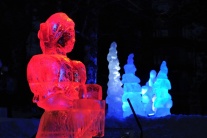 Ľadové sochy vo Vysokých Tatrách