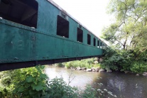 Most zo starého železničného vagóna