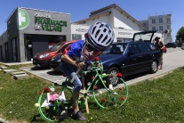 Sagan fanúšik fanklub bicykel