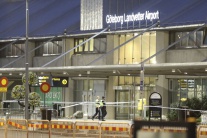 letisko evakuácia Švédsko Gothenburg