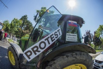 Protestná jazda farmárov Bratislava