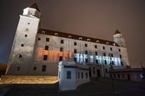 Vysvietený Bratislavský hrad 