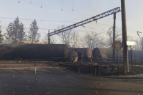 Vykoľajenie nákladného vlaku v Bulharsku