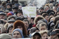 Protest v Petrohrade proti vráteniu Chrámu svätého