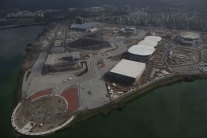 Výstavba olympijskeho parku pre letné OH 2016 v Ri