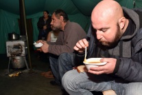 Ošetrenie ľudí bez domova v Michalovciach