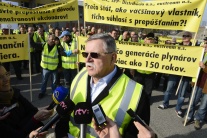 Protest Plynárenského odborového zväzu 
