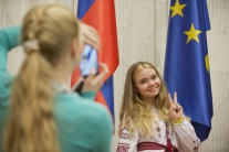 Návšteva detí z Ukrajiny v parlamente