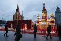 Vianočná a novoročná výzdoba v Moskve