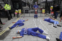 Protest zdravotníkov v Británii