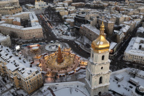 Vianočná atmosféra v Kyjeve