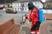 V Žarnovici začali s dezinfekciou miest