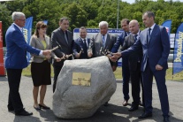 Poklepanie základného kameňa obchvatu Prešova