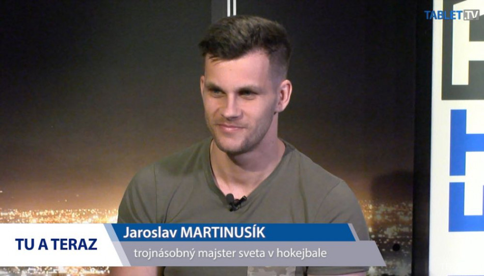 Hokejbalový reprezentant SR Jaroslav Martinusík v TABLET.TV. Foto: TABLET.TV