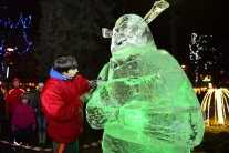Ľadová socha Shreka