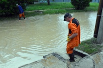 Následky prívalového dažďa v Michalovciach 