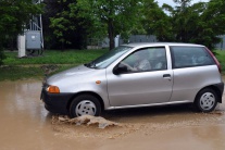 Následky prívalového dažďa v Michalovciach 