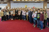 Návšteva detí z Ukrajiny v parlamente