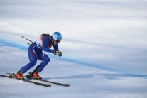 Tréning v lyžiarskych disciplínach v Soči 