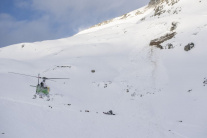 Pád lavíny vo Švajčiarsku