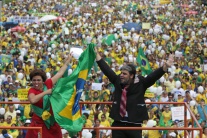 brazília, protest, rousseffova