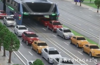LIKE DŇA: V Číne plánujú zvýšený autobus, jazdiť bude nad autami